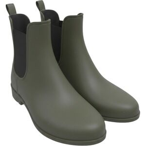 Target‎ Rain Boots Womens 9 Olive Green Chelsea Rubber Waterproof Matte Finish